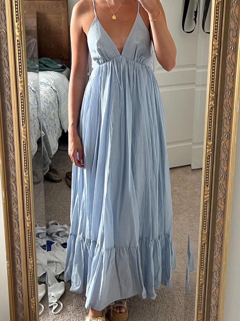 Grey bandit blue maxi dress